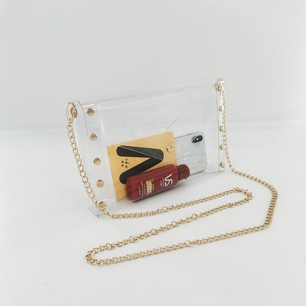 Clear Crossbody with Chain